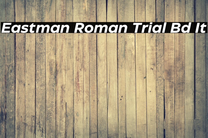 Eastman Roman Trial Bd It Example 2