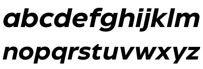 Eastman Roman Trial Bd It Font LOWERCASE