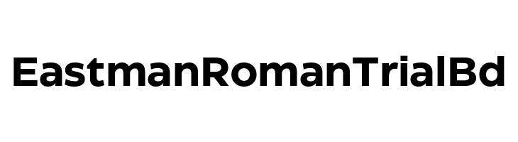 Eastman Roman Trial Bd  Frei Schriftart Herunterladen