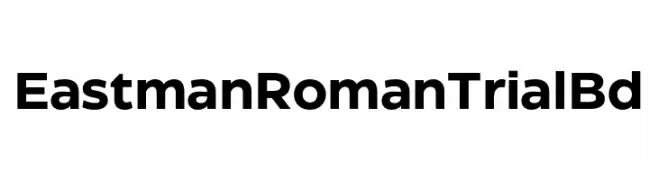 Eastman Roman Trial Bd  Frei Schriftart Herunterladen