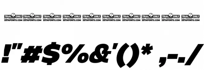 Eastman Roman Trial Blk It Font OTHER CHARS