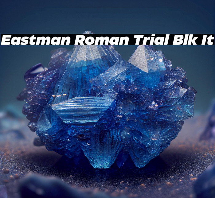 Eastman Roman Trial Blk It Example 2