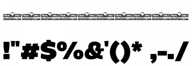 Eastman Roman Trial Blk Font OTHER CHARS