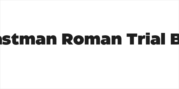 Eastman Roman Trial Blk Logo