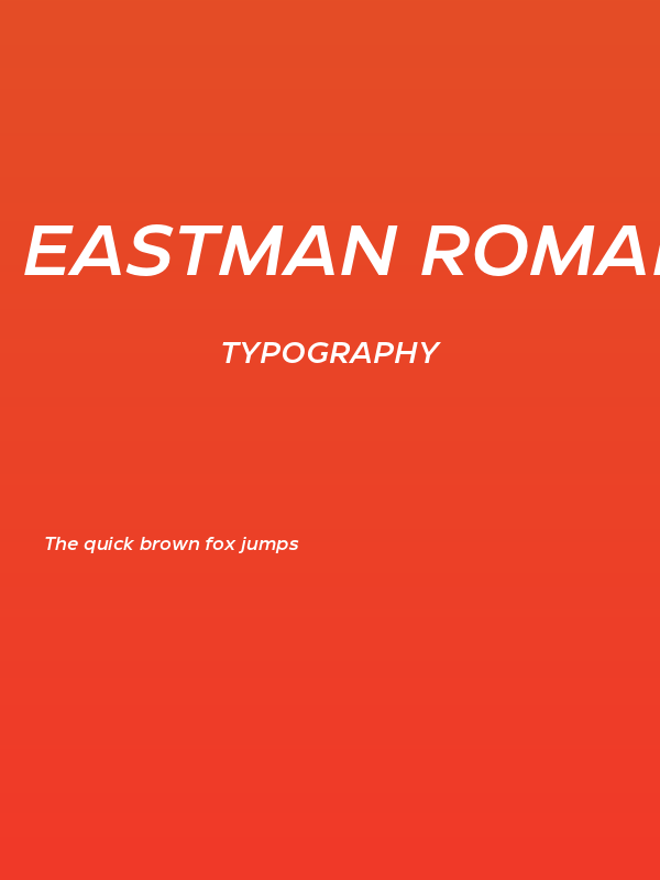 Eastman Roman Trial DmBd It Poster