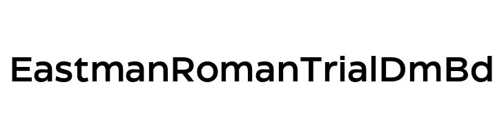 Eastman Roman Trial DmBd  Frei Schriftart Herunterladen
