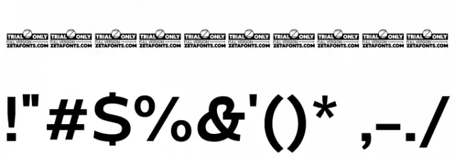 Eastman Roman Trial DmBd Font OTHER CHARS