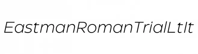 Eastman Roman Trial Lt It  Descarca Fonturi Gratis