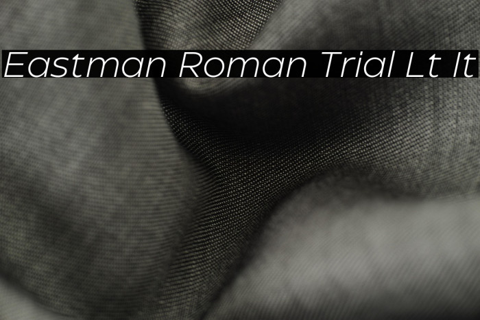 Eastman Roman Trial Lt It Example 1