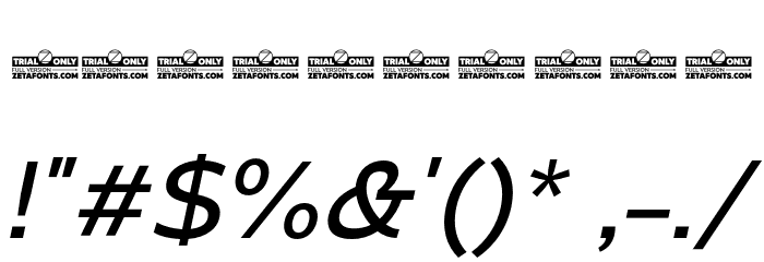 Eastman Roman Trial Md It Font OTHER CHARS
