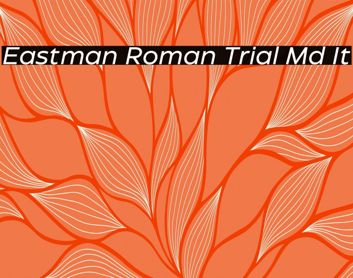 Eastman Roman Trial Md It Example 3