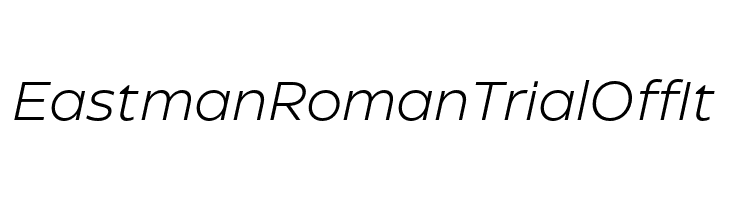 Eastman Roman Trial Off It  les polices de caractères gratuit tlcharger