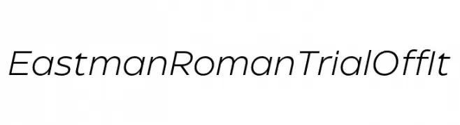 Eastman Roman Trial Off It  フリーフォントのダウンロード