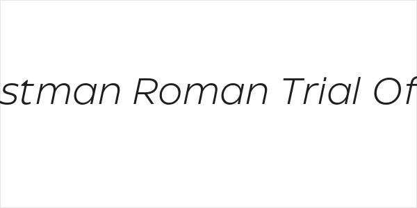 Eastman Roman Trial Off It Logo