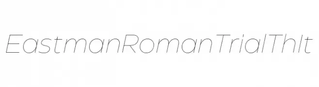 Eastman Roman Trial Th It  Frei Schriftart Herunterladen