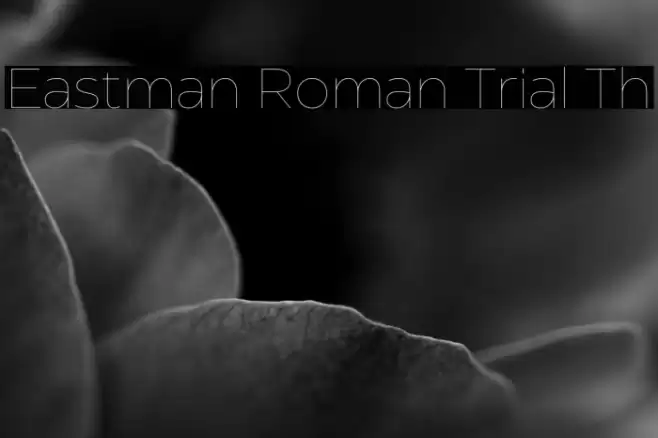 Eastman Roman Trial Th Font examples