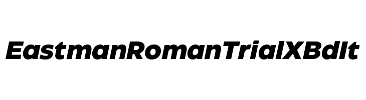 Eastman Roman Trial XBd It  Descarca Fonturi Gratis