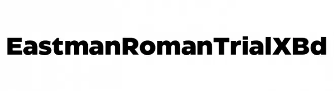 Eastman Roman Trial XBd  les polices de caractères gratuit tlcharger