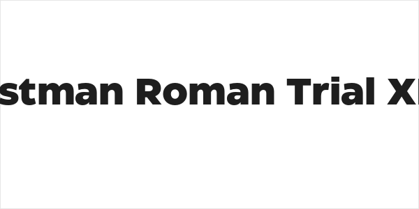 Eastman Roman Trial XBd Logo