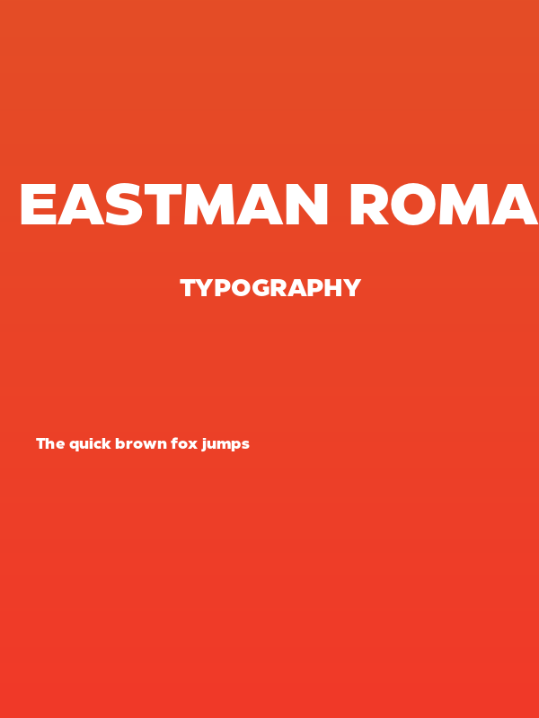 Eastman Roman Trial XBd Poster