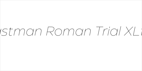 Eastman Roman Trial XLt It Logo