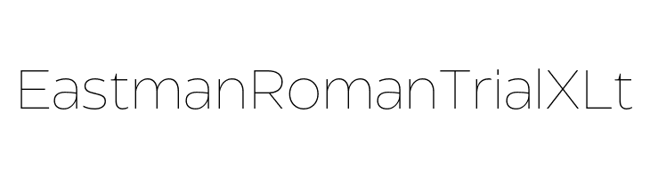 Eastman Roman Trial XLt  Frei Schriftart Herunterladen
