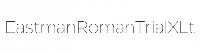 Eastman Roman Trial XLt  les polices de caractères gratuit tlcharger