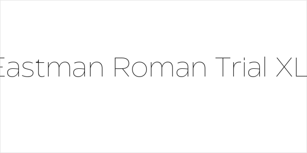 Eastman Roman Trial XLt Logo