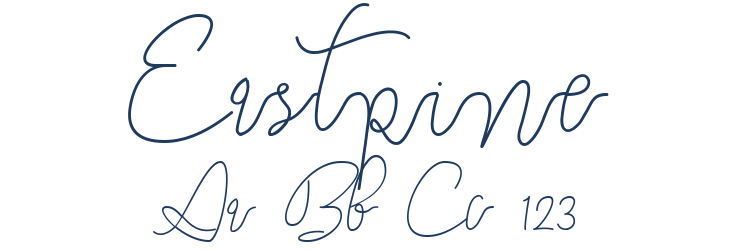 Eastpine Font Preview