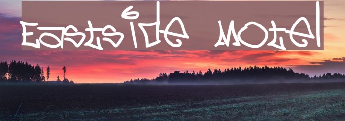 Eastside Motel Schriftart examples