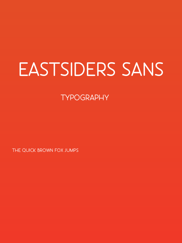 Eastsiders Sans Poster