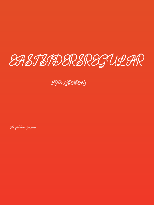 EastsidersRegular Poster