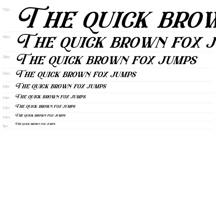 Eastwood Italic Waterfall