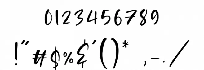 Eastwood Font OTHER CHARS