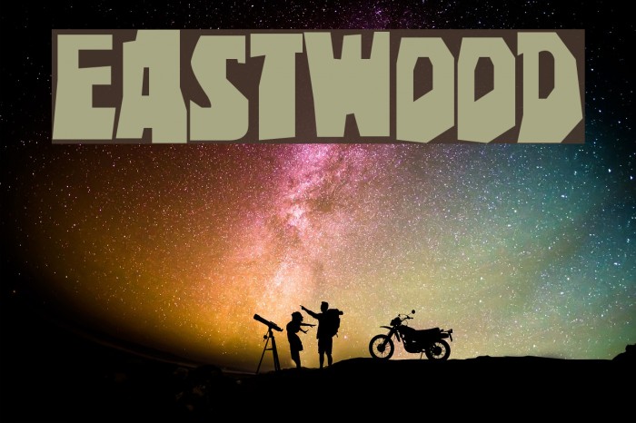 Eastwood Font examples