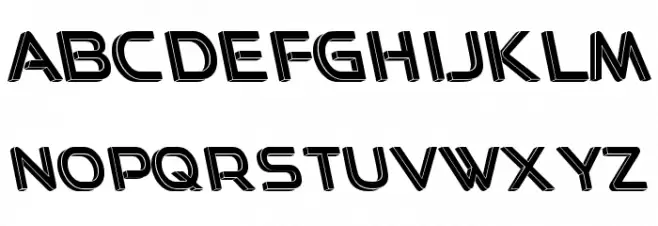 Easy 3D Font Litere mari