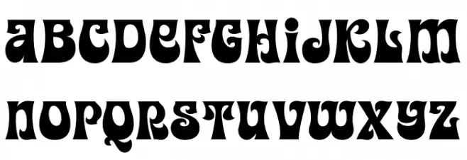 Easy Bond Schriftart Kleinbuchstaben