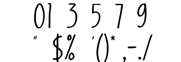 Easy Calm Font OTHER CHARS