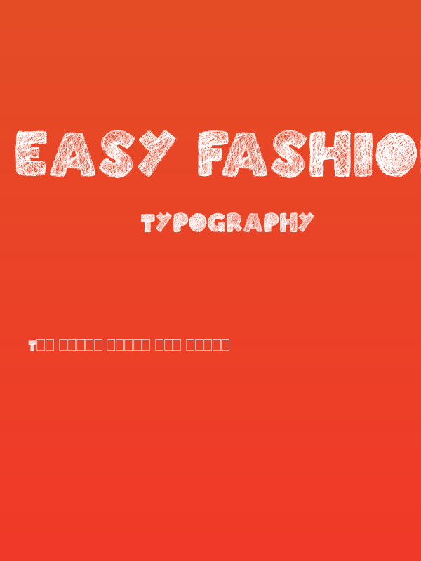 Easy Fashion Poster