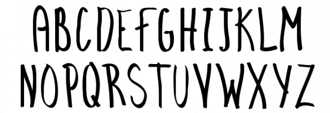 Easy GoingRegular Font Litere mari