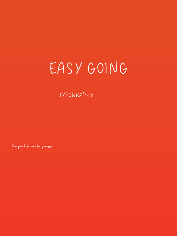 Easy Going Poster