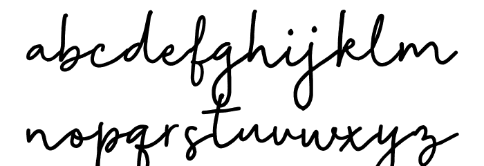 Easy Going Font LOWERCASE