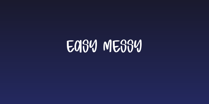 Easy Messy Social Header