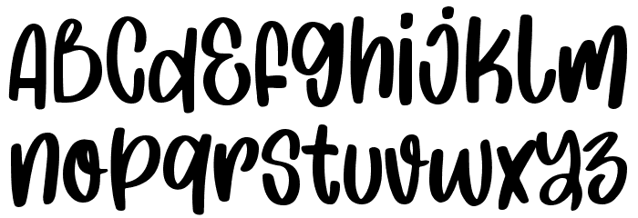 Easy Messy Font LOWERCASE