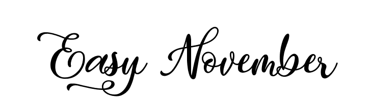 Easy November Font