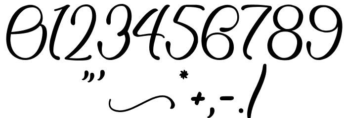 Easy November Font Alte caractere