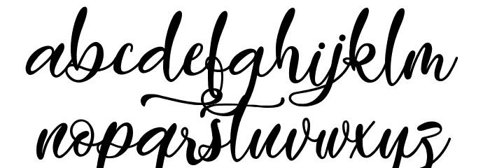 Easy November Font Litere mici