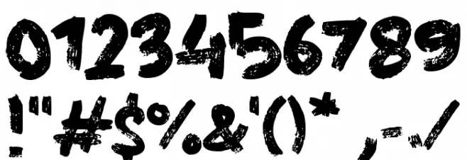 Easy Oatmeal Font OTHER CHARS