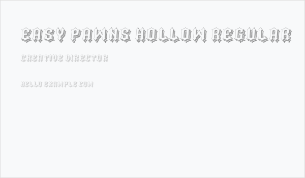 Easy Pawns Hollow Regular Business Card