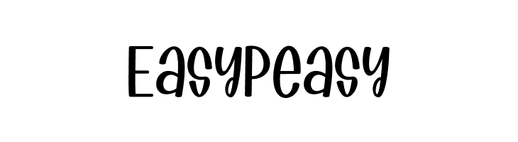 Easy Peasy  Frei Schriftart Herunterladen